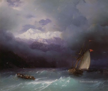  aiwasowski - Ivan Aiwasowski stürmische Meer 1868 Seestücke